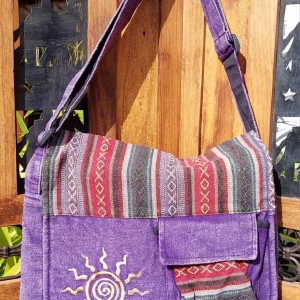 Sunshine messenger bag purple