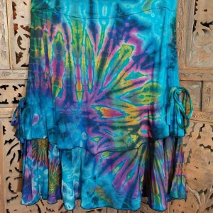 turquoise tie dye skirt