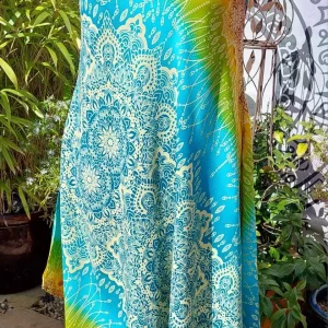 mandala dress turquoise