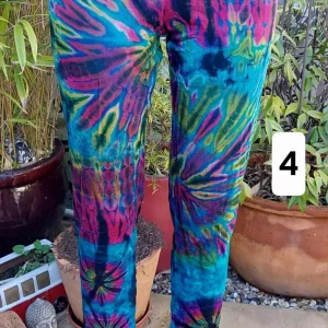 curvy tie dye leggings turquoise style 4