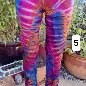 curvy tie dye leggings purple style 5