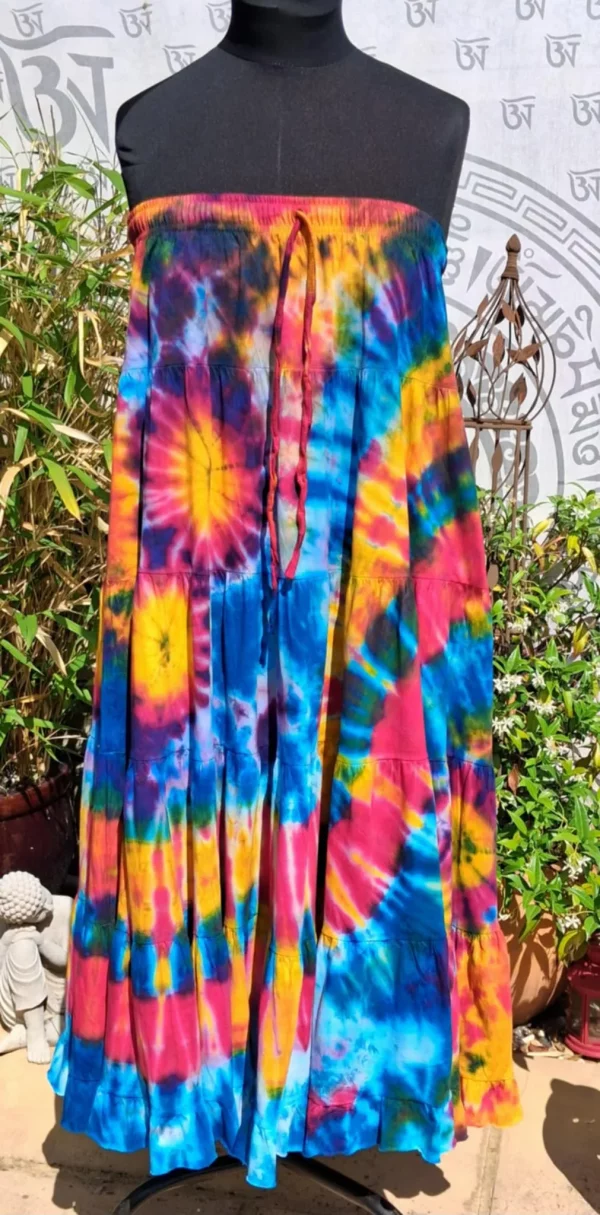 tie dye long floaty skirts - Image 5