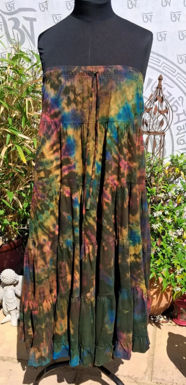tie dye long floaty skirts - Image 4