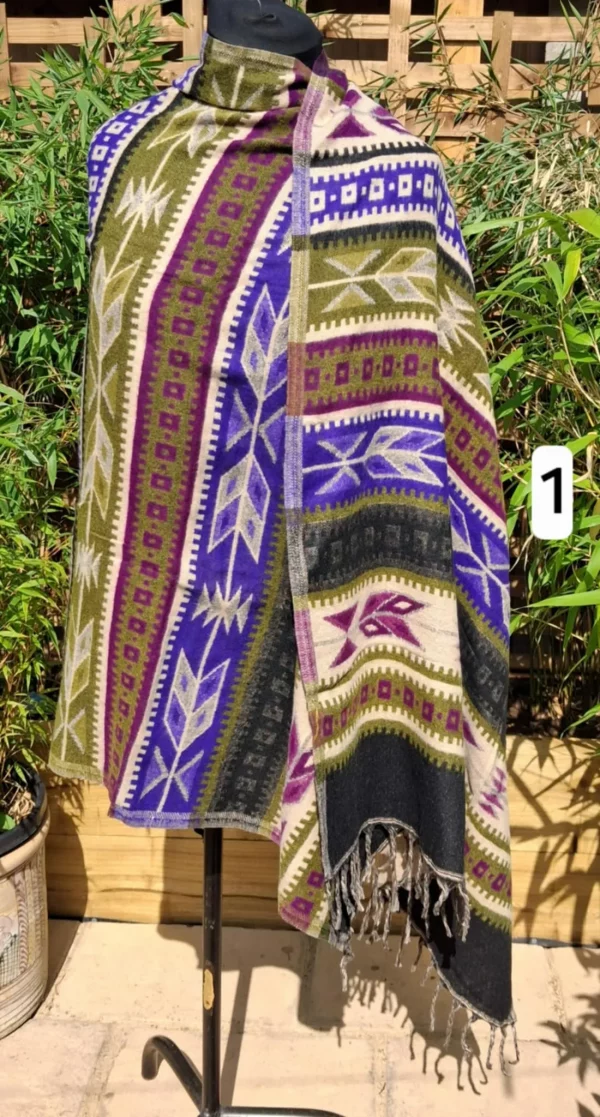 aztec blanket shawls style 1