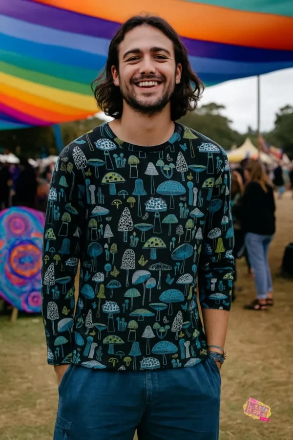 Mushroom long sleeved tops