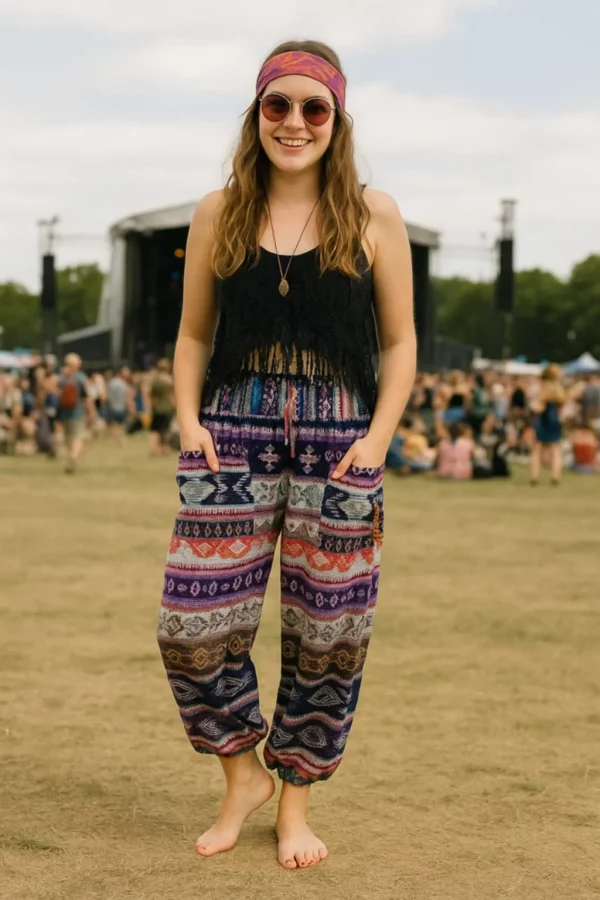 Aztec blanket trousers
