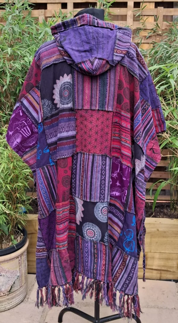 Gheri cotton patchwork ponchos - Image 6