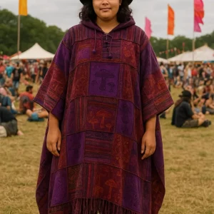 Gheri cotton patchwork ponchos