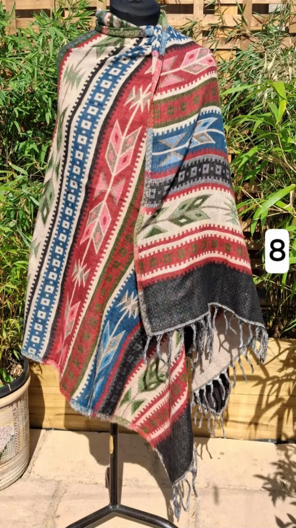 aztec blanket shawls style 8