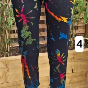 tie dye cropped leggings black style 4