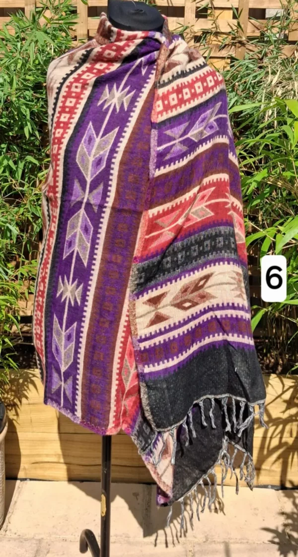 aztec blanket shawls style 6