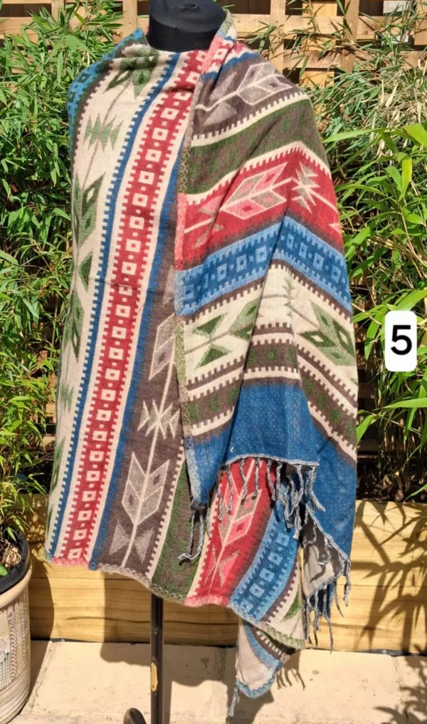 aztec blanket shawls style 5