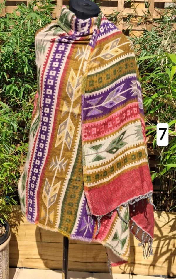 aztec blanket shawls style 7