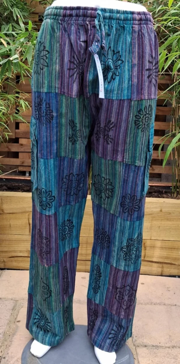 patchwork hippy trousers