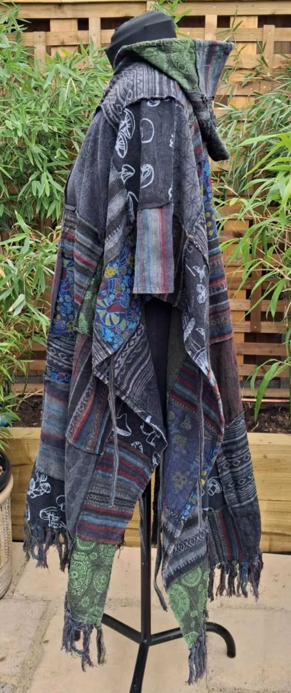 Gheri cotton patchwork ponchos - Image 7