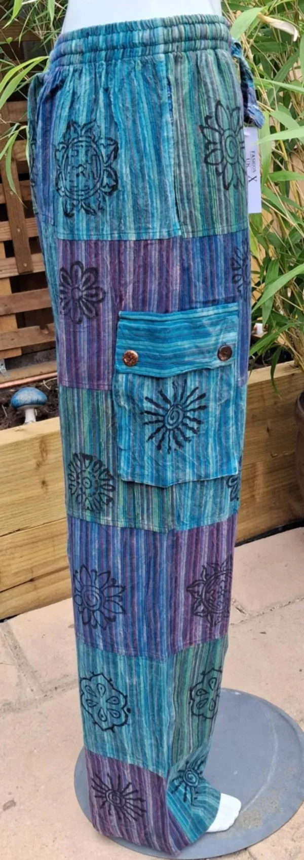 Patchwork hippy trousers - Image 2