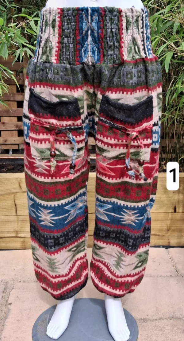 Aztec blanket trousers 1