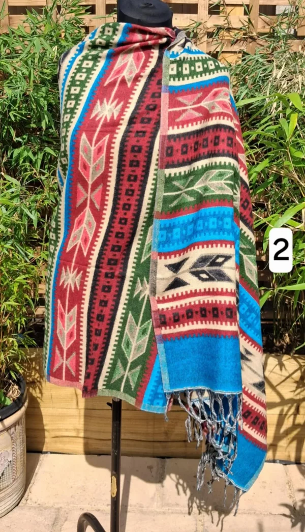 aztec blanket shawls style 2