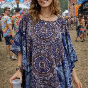 Mandala kaftan tops