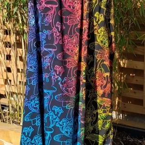 rainbow mushroom dress
