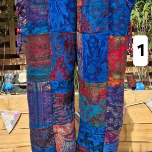 patchwork blanket trousers style 1