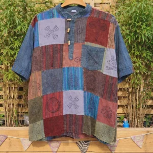 patchwork hippie shirt
