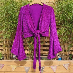 velvet wrap top/shrug (pre-loved)