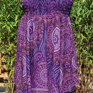 mandala hanky hem dress/skirt purple