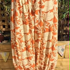 floral balloon trousers