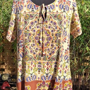 Indian print tops
