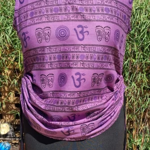Om vest top purple
