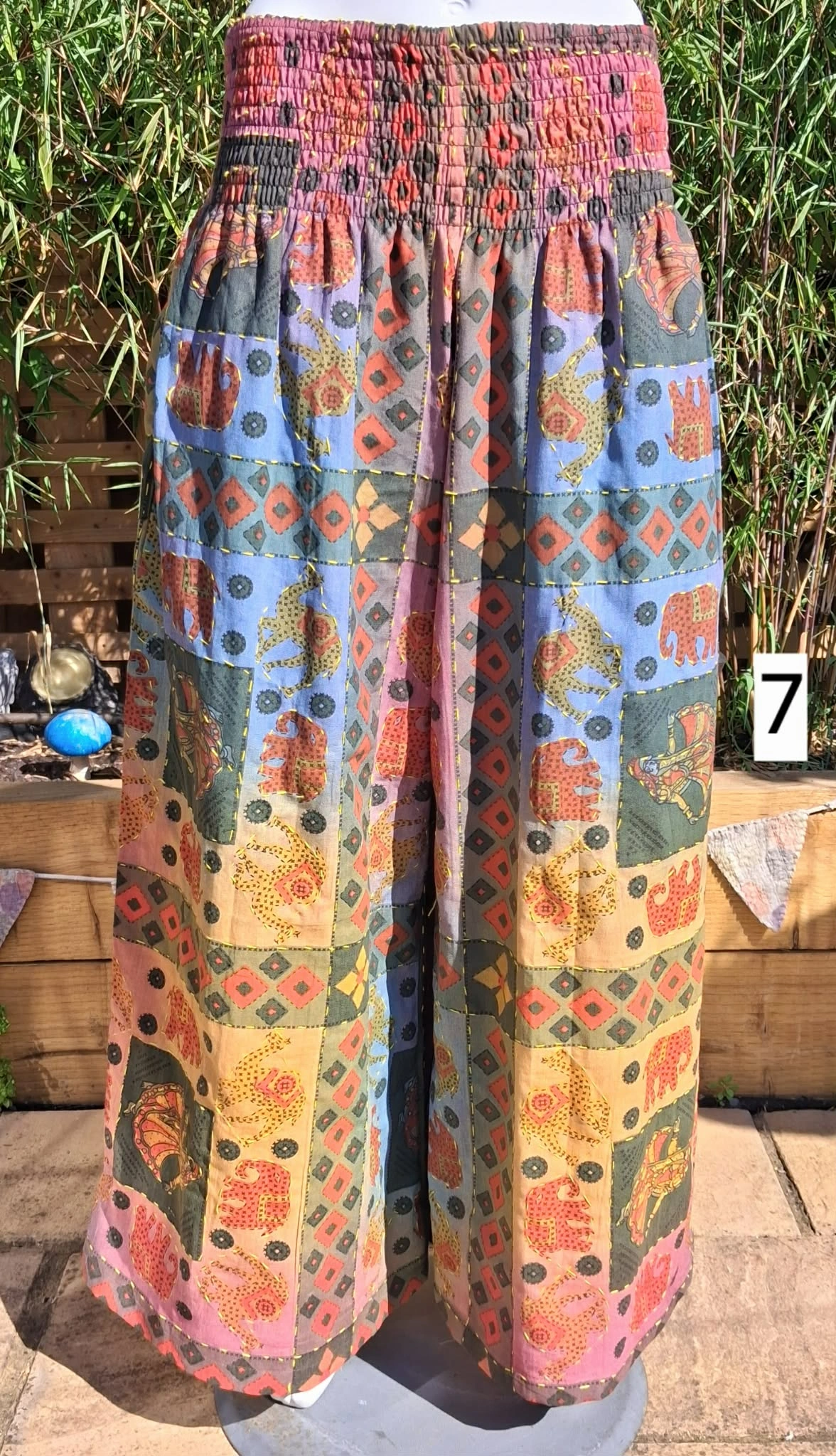 Kantha wide leg trousers style 7