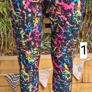 colourful cropped leggings style 1 (pre-loved)