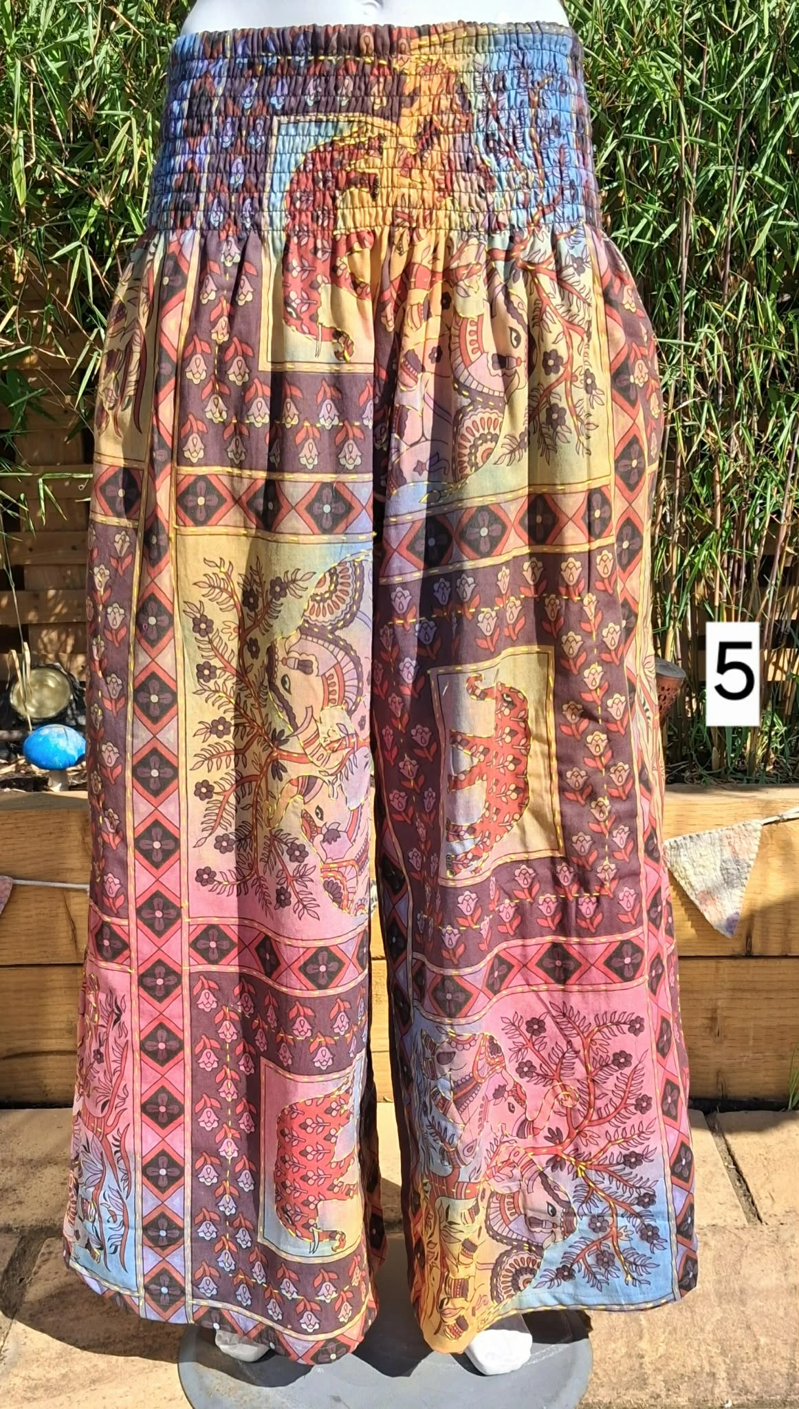 Kantha wide leg trousers style 5