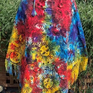 sunshine tie dye poncho