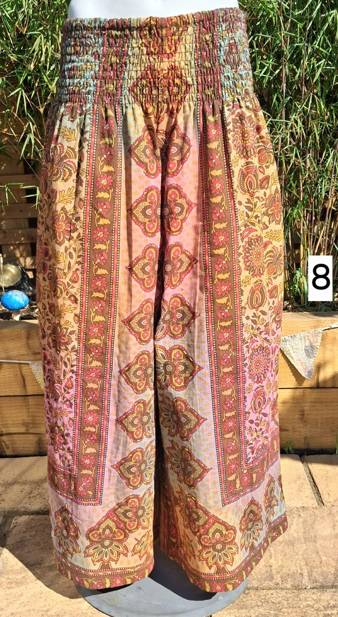 Kantha wide leg trousers style 8