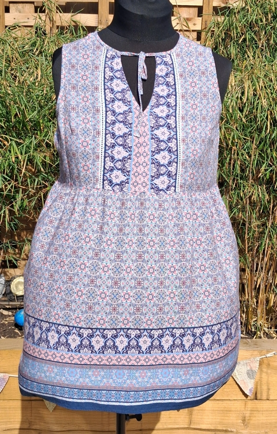 smock style vest top (pre-loved)