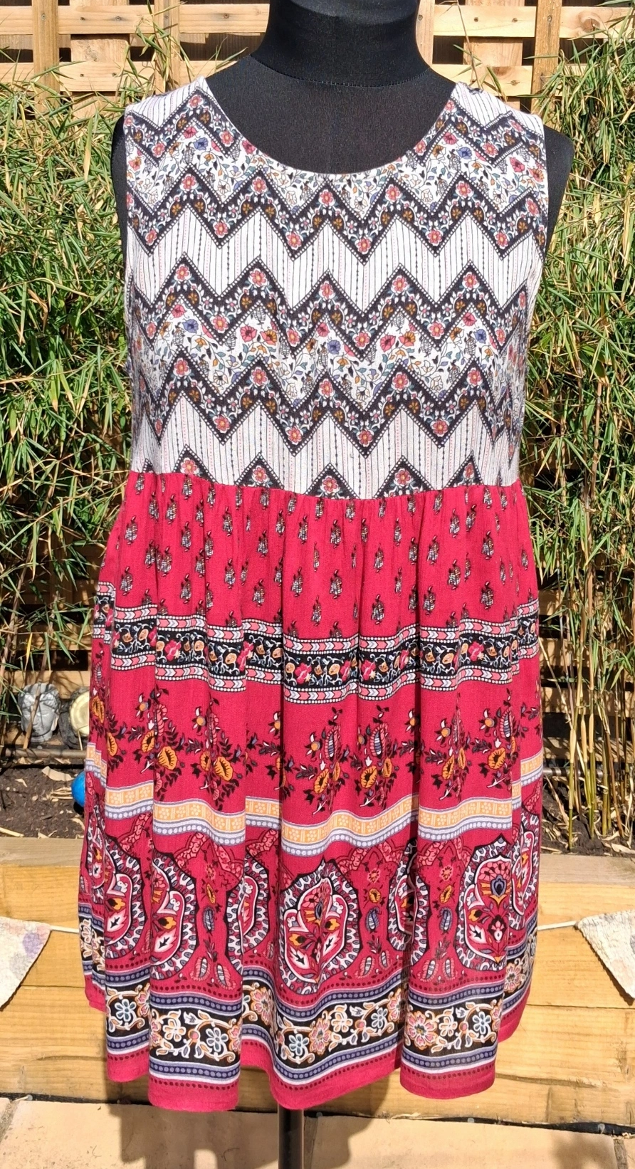 colourful smock dress (pre-loved)
