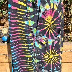 tie dye chilled trousers black