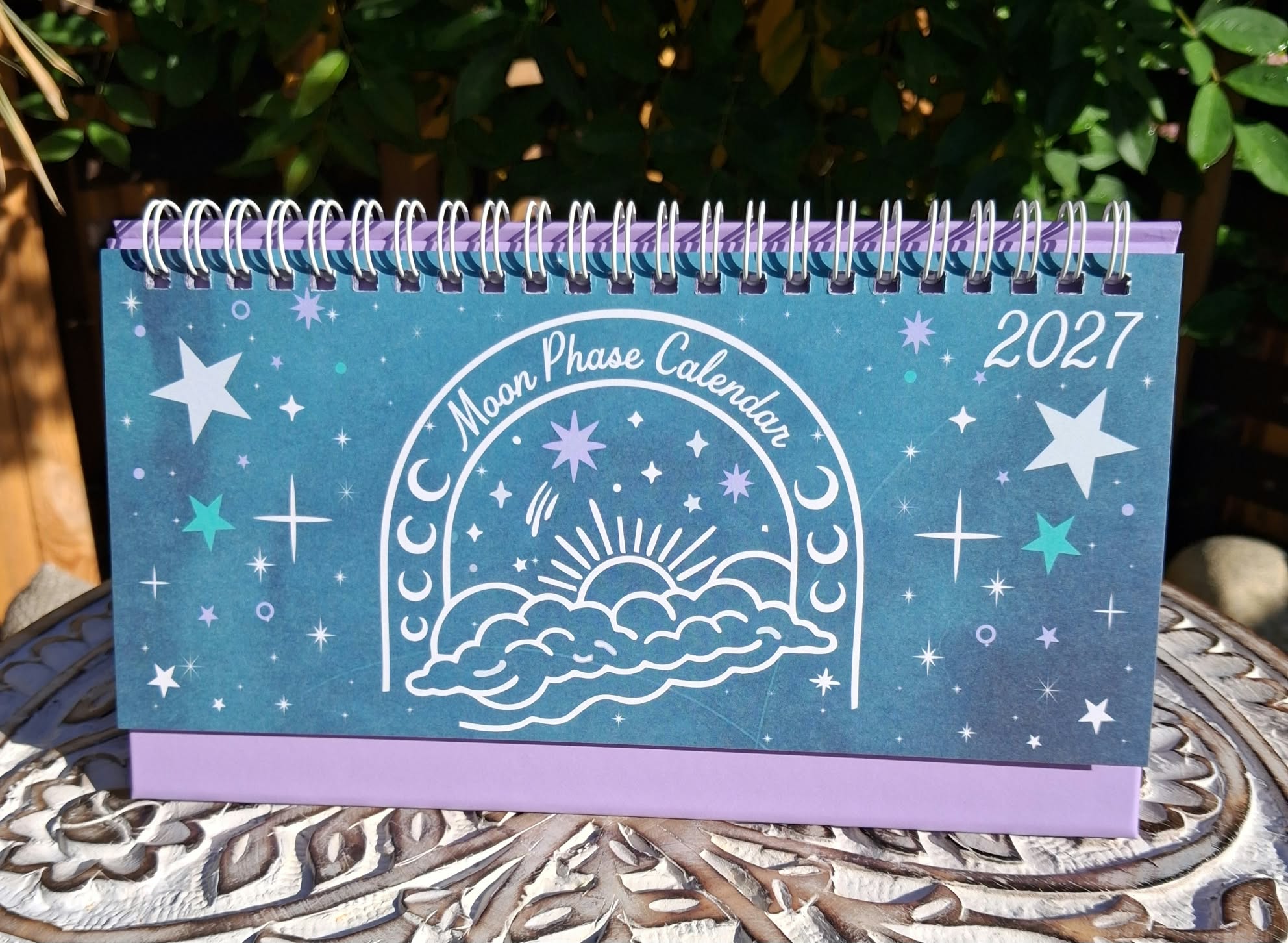 moon phase desktop calendar