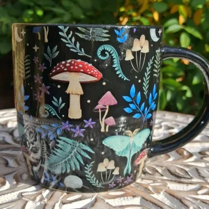 dark forest print mug